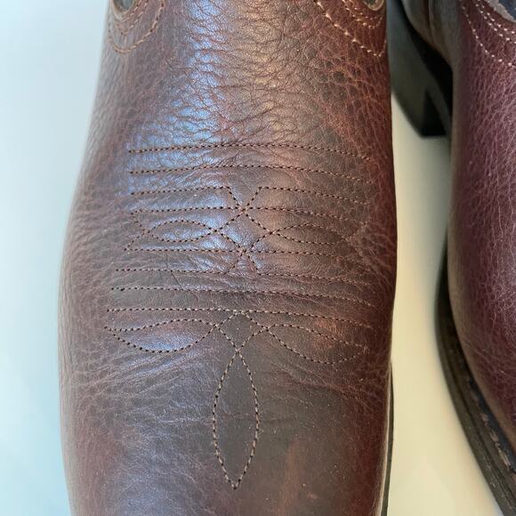 Men’s Laredo Western Leather Boots Sz 8.5 D Copper Kettle Trucker 4243 - Picture 8 of 11